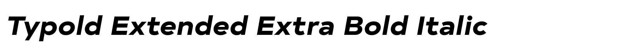 Typold Extended Extra Bold Italic image